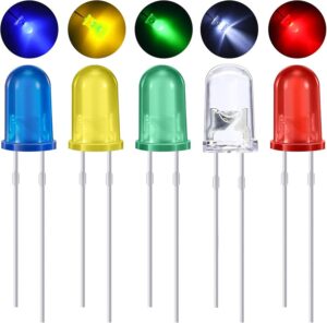 5pcs Clear LED Light Emitting Diodes Bulb LED Lamp, 5 mm