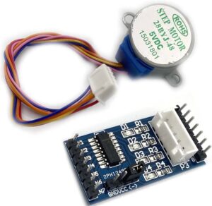 DC5V 28BYJ-48 Stepper Motor with ULN2003 Drive Boards Blue Compatible with Arduino (5V)