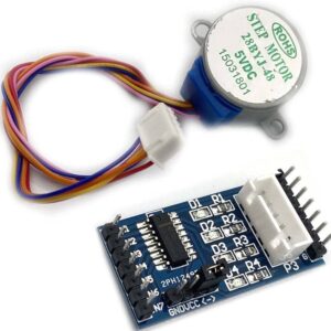 DC5V 28BYJ-48 Stepper Motor with ULN2003 Drive Boards Blue Compatible with Arduino (5V)