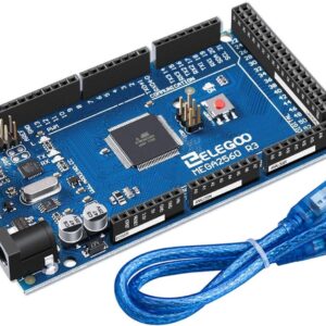 ELEGOO MEGA R3 Board ATmega 2560 + USB Cable Compatible with Arduino IDE Projects RoHS Compliant