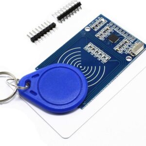 RFID Kit: Mifare RC522 RF IC Card Sensor Module with S50 Blank Cards and Keychains, Compatible with Arduino and Raspberry Pi